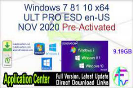 Windows 10 X64 10in1 20H2 ESD en-US NOV 2020 {Gen2}