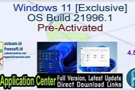 Microsoft Windows 11 build 21996.1  x64 + Activator [TheWindowsF