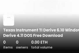 Texas Instrument TI Derive 6.10 Windows and Derive 4.11 DOS